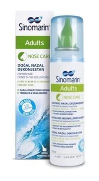 Sinomarin Doğal Nazal Dekonjestan Yetişkinler İçin Aromasız Yetişkin Vitamin 125 ml