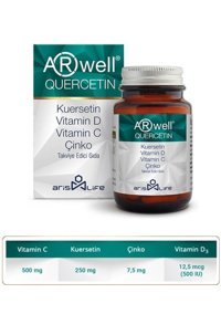 Arwell Quercetin Aromasız Yetişkin Vitamin 30 Tablet