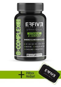 Effive Nutrition B Complex Aromasız Yetişkin Vitamin 60 Tablet