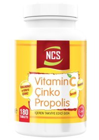 Ncs Vitamin C Çinko Propolis Portakallı Yetişkin Vitamin 180 Tablet