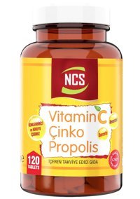 Ncs Vitamin C D Çinko Propolis Aromasız Yetişkin Vitamin 120 Tablet