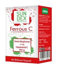 Sundex Ferrous C Aromasız Yetişkin Vitamin 60 Kapsül