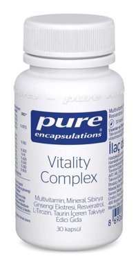 Pure Encapsulations Vitality Complex Aromasız Yetişkin Vitamin 30 Kapsül