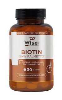 Wiselab Biotin Saw Palmetto Aromasız Yetişkin Vitamin 30 Tablet