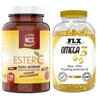 Ncs Ester C Vitamin Flx Omega Karamürverli Yetişkin Vitamin 120 Tablet