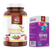 Ncs Vitamin C - Vitamin D3 K2 Kuşburnu Yetişkin Vitamin 120 Tablet