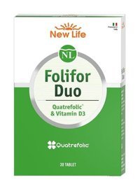 New Life Folifor Duo Aromasız Yetişkin Vitamin 2x30 Tablet