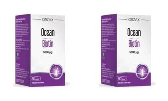 Ocean Biotin Aromasız Yetişkin Vitamin 2x60 Kapsül