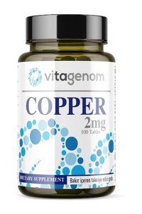 Vitagenom Copper Aromasız Yetişkin Vitamin 100 Tablet