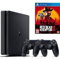 Sony Playstation 4 Slim 500 GB + 2 DualShock Kol + PS4 Red Dead Redemption 2