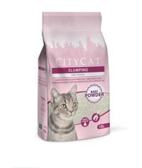 City Cat Baby Powder Topaklanan İnce Taneli Bentonit Kedi Kumu 2x10 lt