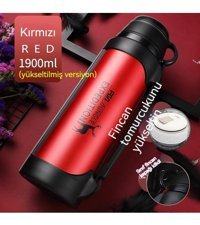 Luckystar Metal 2 lt Outdoor Termos Kırmızı