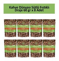 Kahve Dünyası Draje Antep Fıstıklı Çikolata 8x60 gr