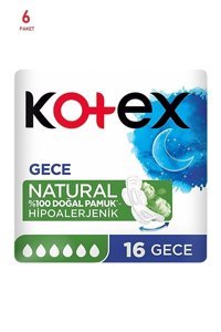 Kotex Organik Antialerjik Orta Normal 16'lı Hijyenik Ped 1 Adet