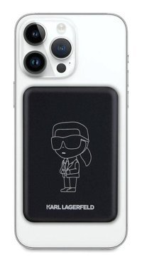 Karl Lagerfeld Işıklı 3000 mAh Powerbank Siyah