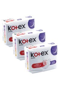 Kotex Organik Antialerjik Orta Gece Ekstra 6'lı Hijyenik Ped 3 Adet