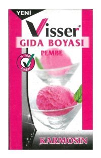 Visser Pembe Organik Toz Gıda Boyası 9 gr