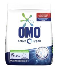 Omo Active Oxygen Beyazlar İçin 120 Yıkama Toz Deterjan 4x4.5 kg