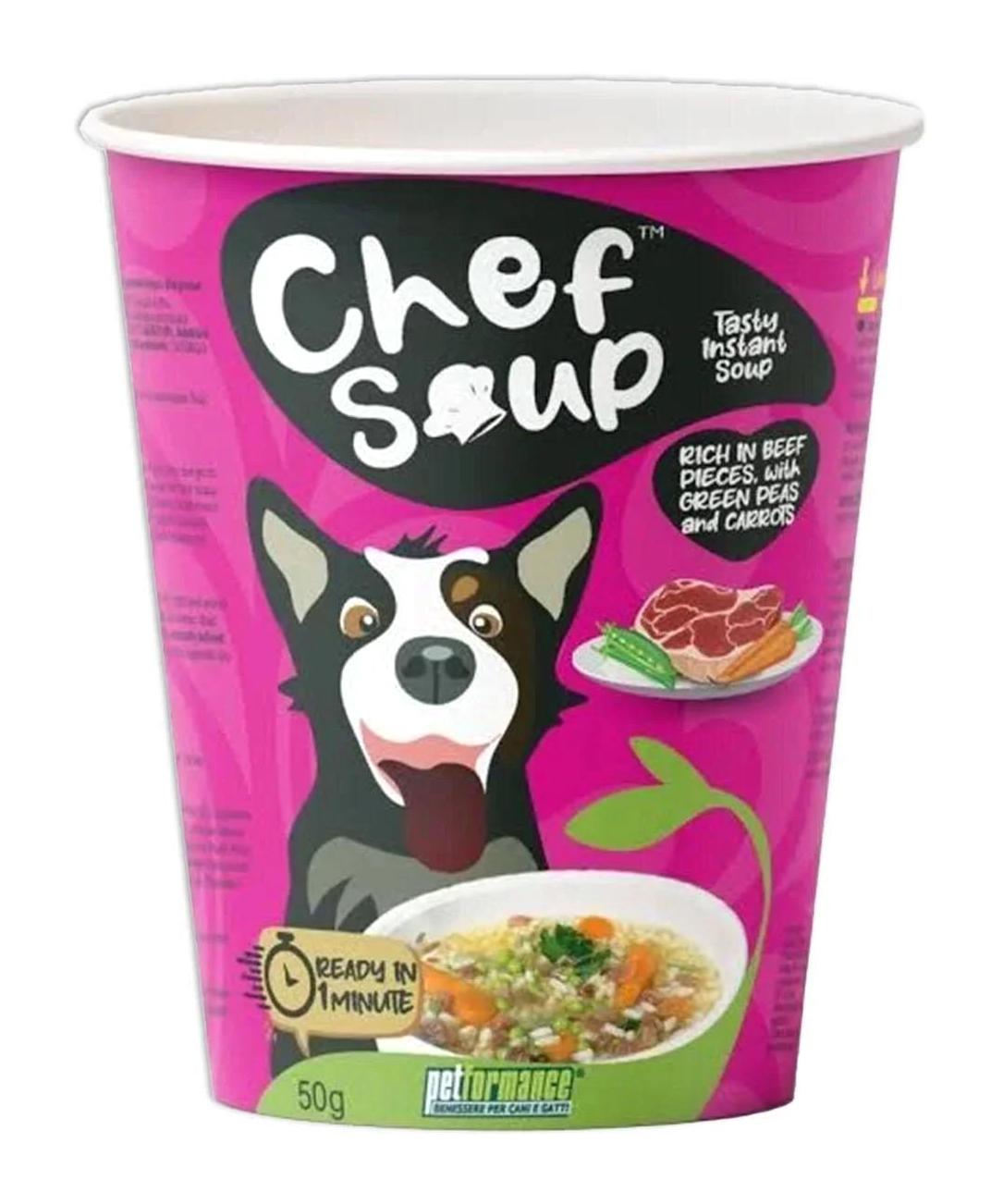 Chef Soup Dana Etli ve Sebze Aromalı Yetişkin Köpek Maması 50 gr Tekli