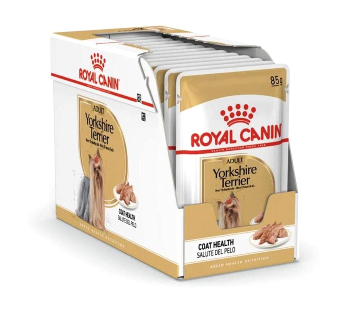 Royal Canin Yorkshire Terrier Kümes Hayvanı Aromalı Parça Etli Yetişkin Köpek Maması 85 gr 12'li