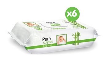 Pure Baby Organik Bambu Özlü 60 Yaprak 6'lı Paket Islak Mendil