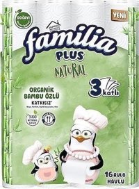 Familia Natural 3 Katlı 12x16'lı Rulo Kağıt Havlu