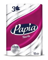 Papia Ultra Emici 3 Katlı 4x12'li Rulo Kağıt Havlu