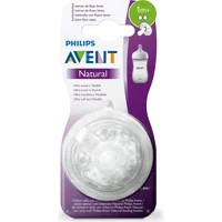 Philips Avent Avent Natural Silikon 1 Ay+ Yavaş Akış Geniş Ağız Biberon Emziği