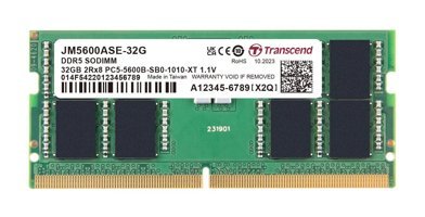 Transcend JM5600ASE-32G 32 GB DDR5 1x32 5600 MHz Ram