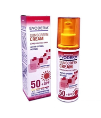 Evoderm Renksiz 50 Faktör Hassas Ciltler İçin Nemlendiricili Yağ Bazlı Yüz Güneş Kremi 100 ml