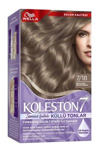 Wella Koleston Supreme 7.18 Işıltılı İnci Küllü Kumral Organik Krem Saç Boyası 50 ml