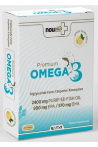 Nouplus Premium Omega 3 Kapsül 2400 mg 60 Adet