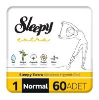 Sleepy Extra Organik Ultra İnce Antialerjik 60'li Hijyenik Ped 1 Adet