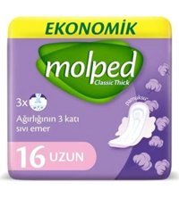 Molped Classic Thick Kalın 16'lı Hijyenik Ped 1 Adet