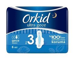 Orkid Ultra İnce 6'lı Hijyenik Ped 12 Adet