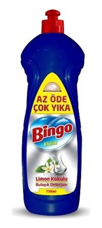 Bingo Klasik Limon Kokulu Sıvı El Bulaşık Deterjanı 4x730 ml