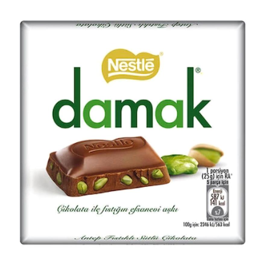 Nestle Damak Antep Fıstıklı Sütlü Çikolata 12x60 gr