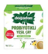 Doğadan Probiyotikli Yeşil Çay Bitki Çayı 12 Adet 23.8 gr