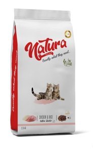 Natura Kitten Starter Tavuklu Az Tahıllı Yavru - Yetişkin Kedi Maması 2.25 kg