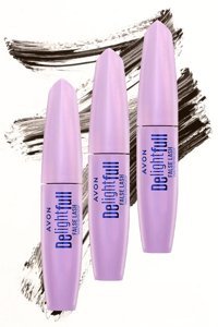 Avon Delightful False Lash Hacim Veren Suya Dayanıklı Kahverengi Maskara 3'lü