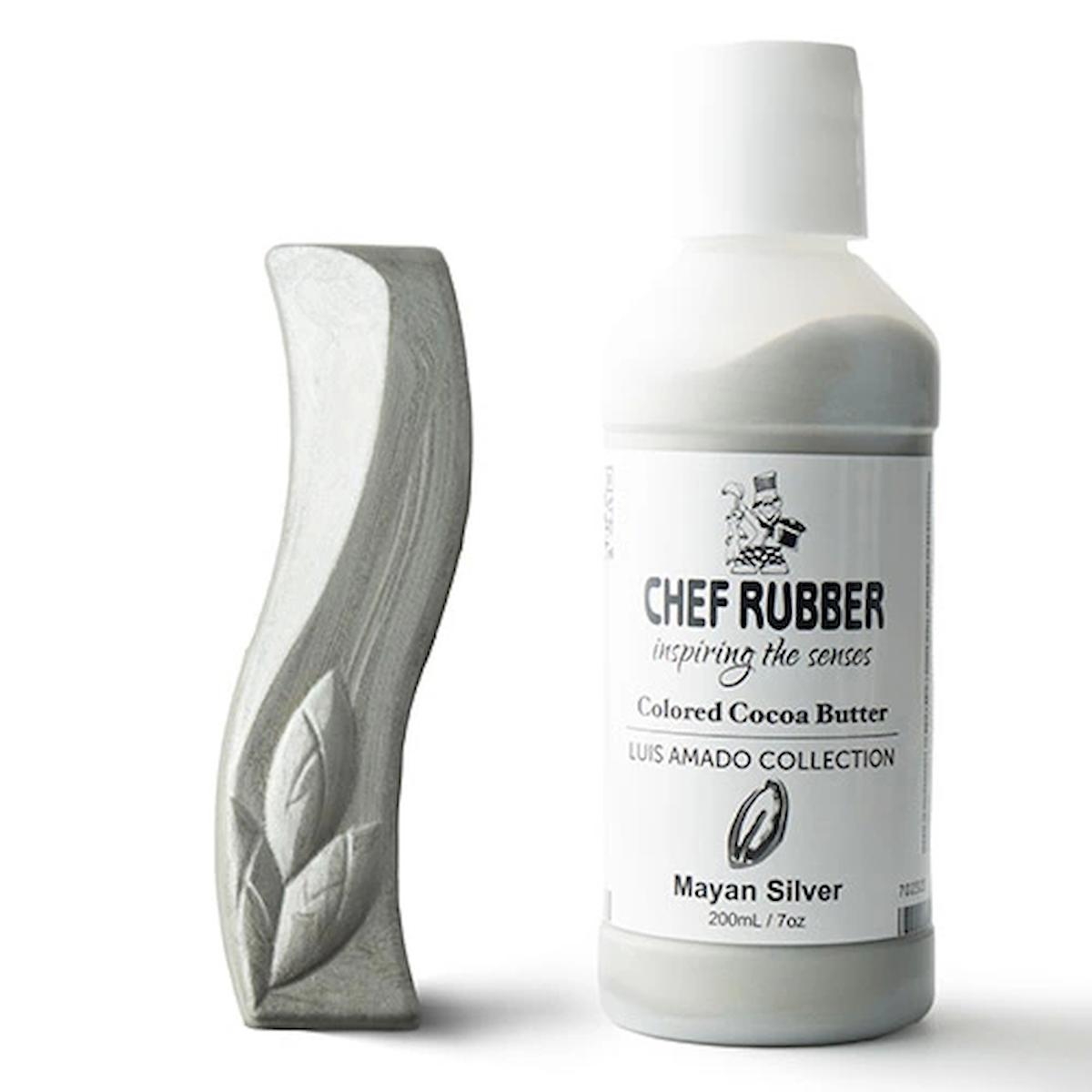 Chef Rubber Butter Mayan Gümüş Yağ Bazlı Toz Gıda Boyası 50 ml