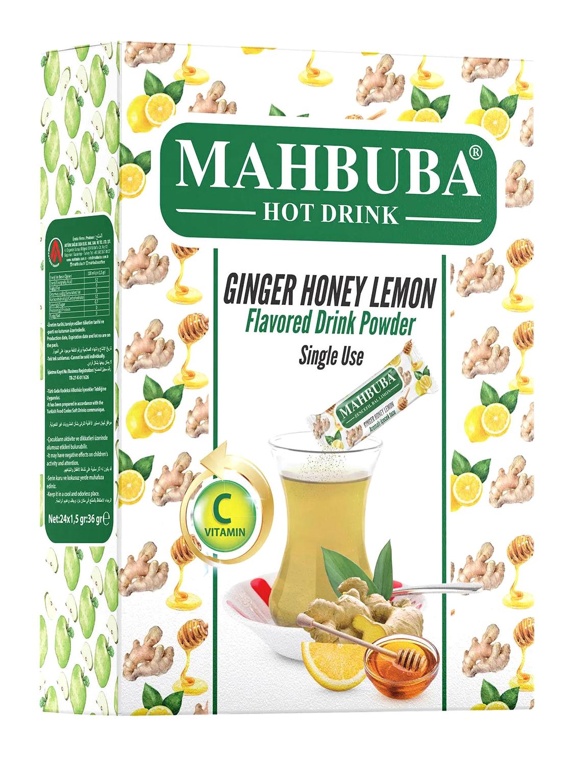 Mahbuba Oralet Bal-Limon-Zencefil Aromalı İçeçek Tozu 1.5 gr 24'lü