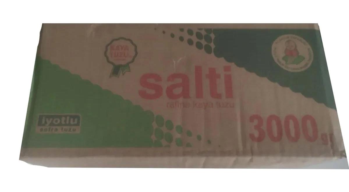 Salti İyotlu Toz Sofra Tuzu Kutu 6x3 kg