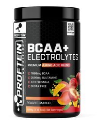 Proftein Electrolytes Mango & Şeftali Aromalı BCAA 500 gr Toz