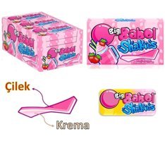 Big Babol Shaikes Çilekli Sakız 12'li 18 Adet