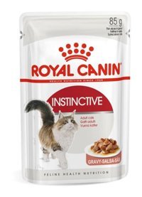 Royal Canin Instinctive Yetişkin Balık-Kümes Hayvanı Parça Etli-Soslu Yaş Kedi Maması 12x85 gr