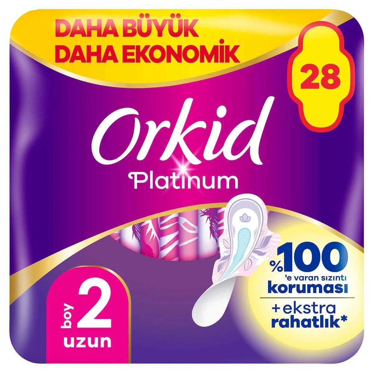 Orkid Platinum Organik 28'li Hijyenik Ped