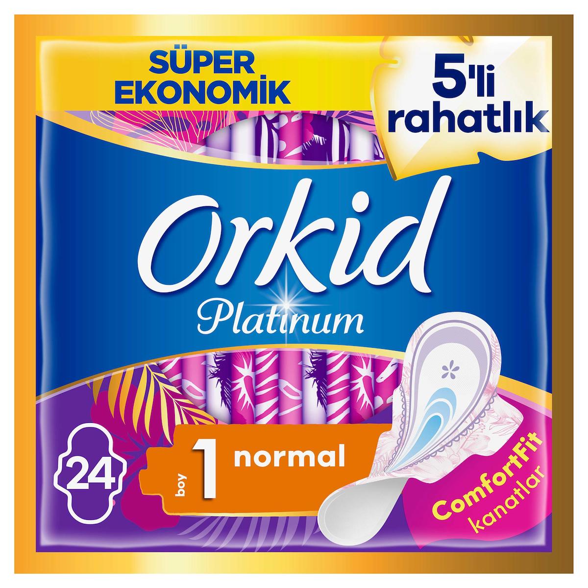 Orkid Platinum Normal 24'lü Hijyenik Ped