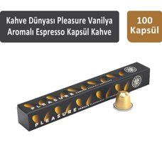 Kahve Dünyası Pleasure Vanilya Aromalı Espresso 100'lü Kapsül Kahve