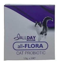 AllDay Flora C Vitamini D Vitamini A Vitamini E Vitamini Sindirim Sistemi Güçlendirici Yetişkin Kedi Vitamini Toz 30x1.5 gr